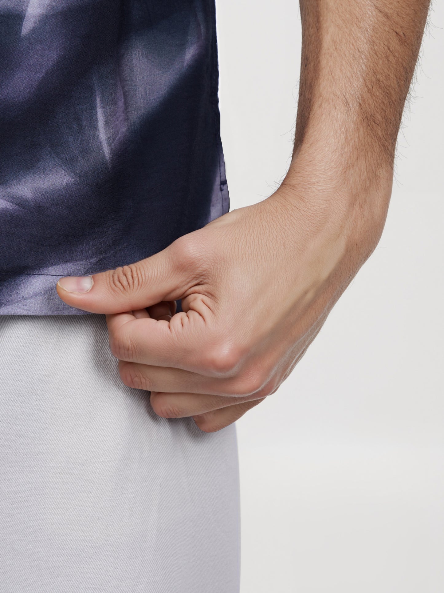 Celio* Printed Regular Fit Viscose-Blend Black Shirt