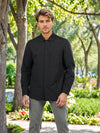 Celio* Solid Overshirt Polyester Black Shirts