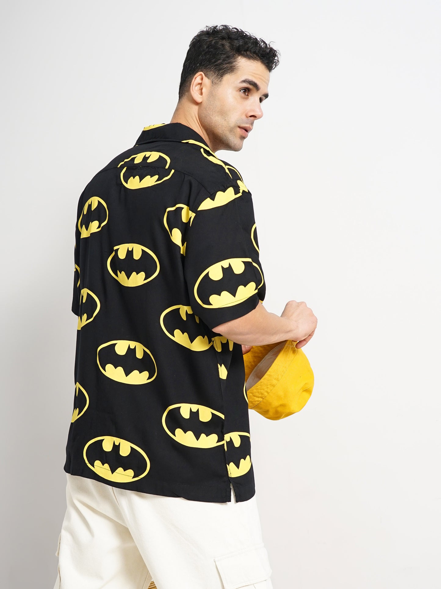 Batman - Black Printed Cotton Shirt