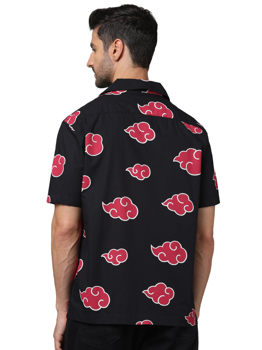 Naruto - Black Printed Cotton Shirt