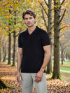 Celio* Solid Slim Fit Cotton Black T-Shirt
