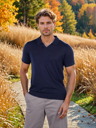 Celio* Solid Slim Fit Cotton Navy Blue T-Shirt