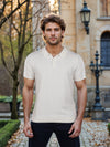 Celio* Solid Regular Fit Cotton Off White T-Shirt