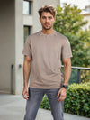 Celio* Solid Loose Fit Cotton Brown T-Shirt