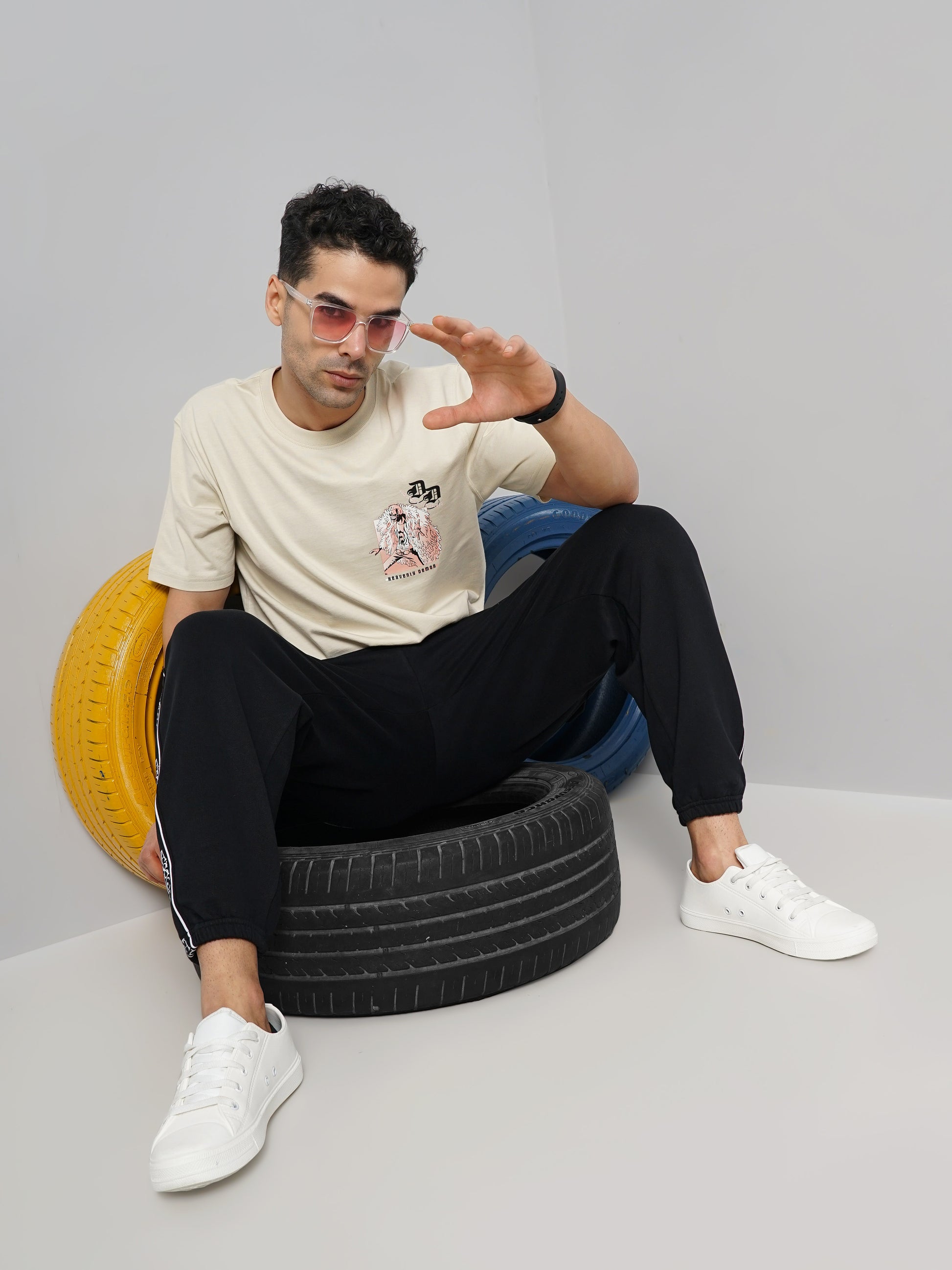 One Piece Beige T-Shirt