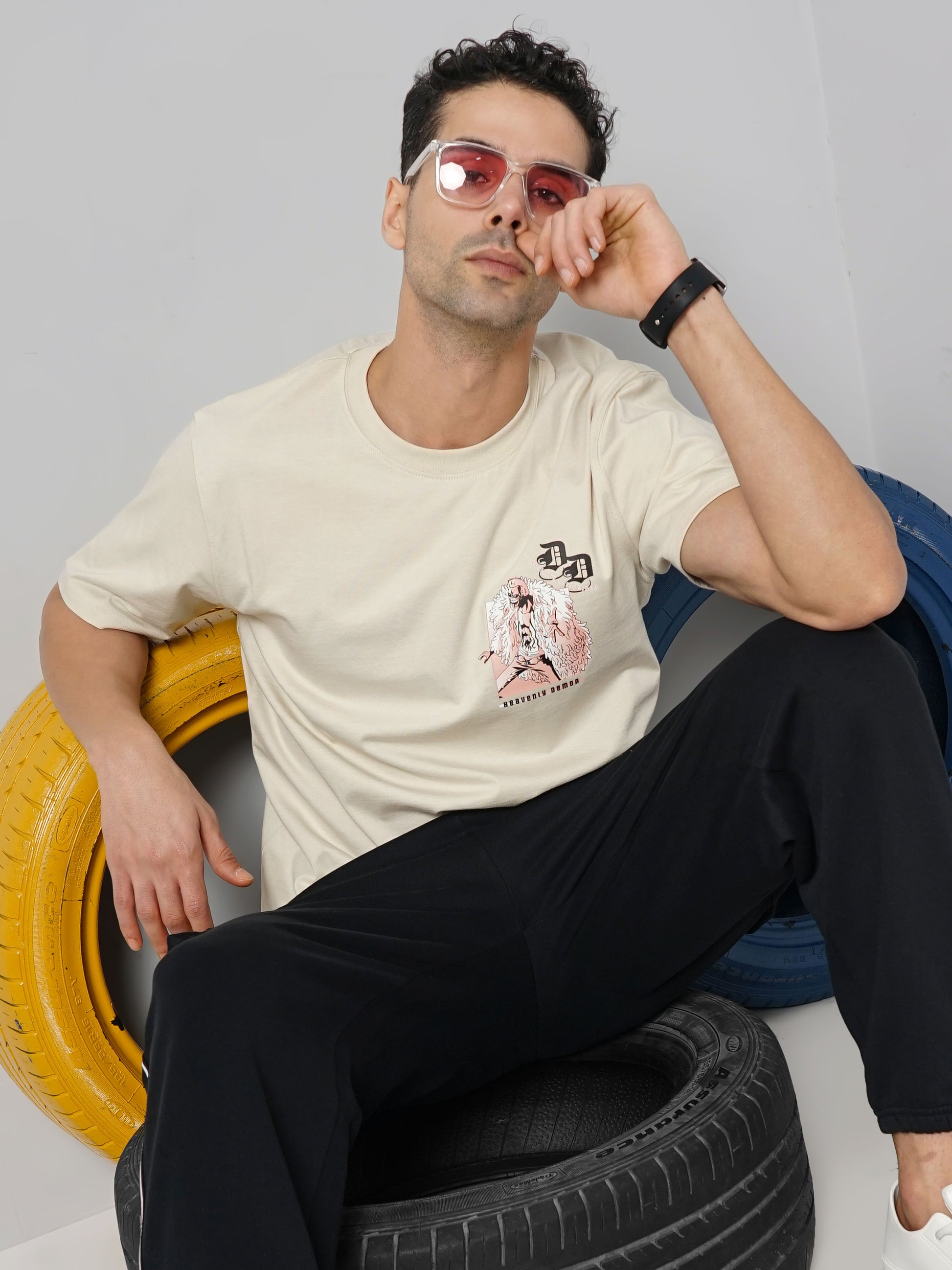 One Piece Beige T-Shirt