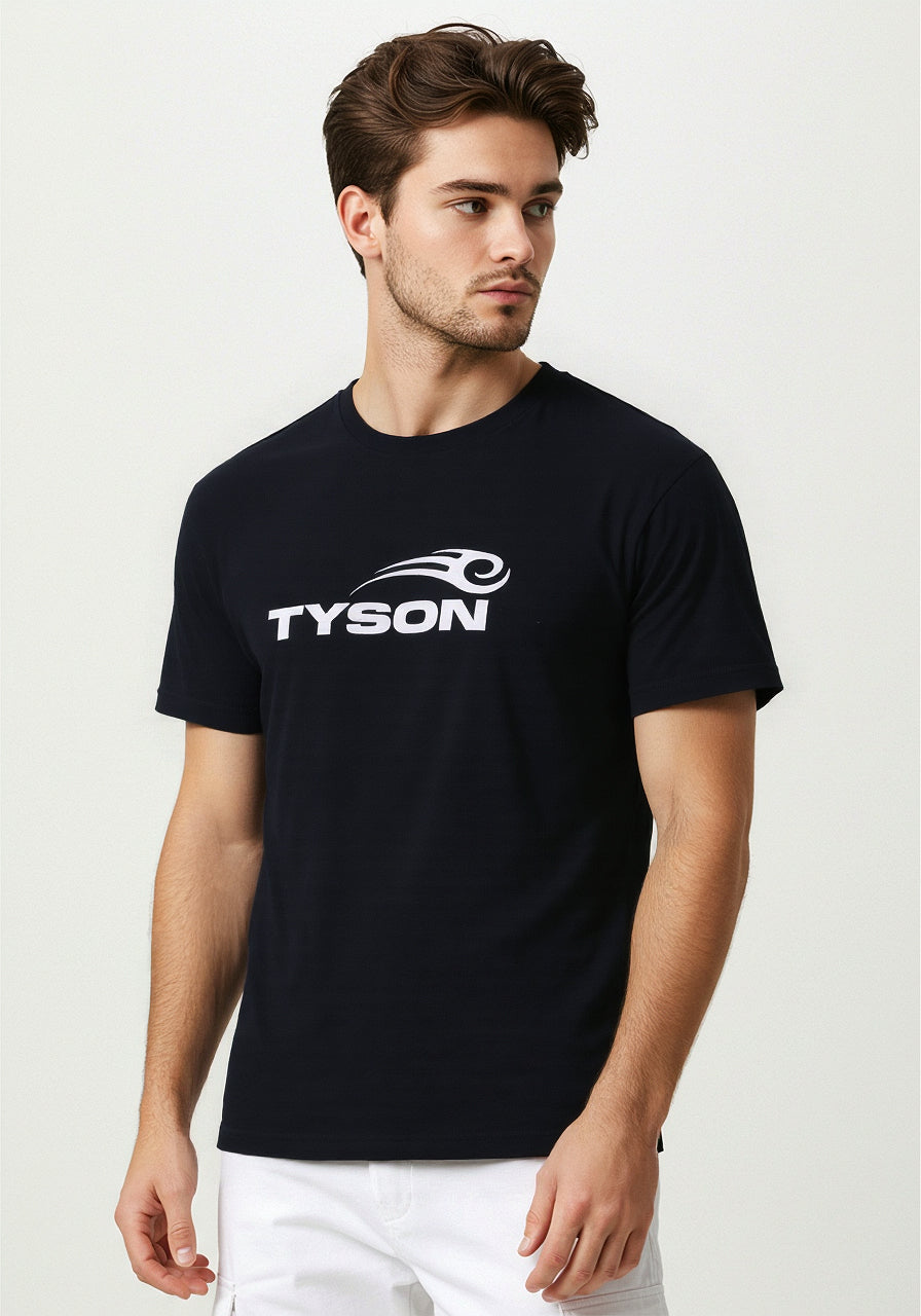 Celio Tyson Men Black Printed Regular Fit Cotton T-shirt