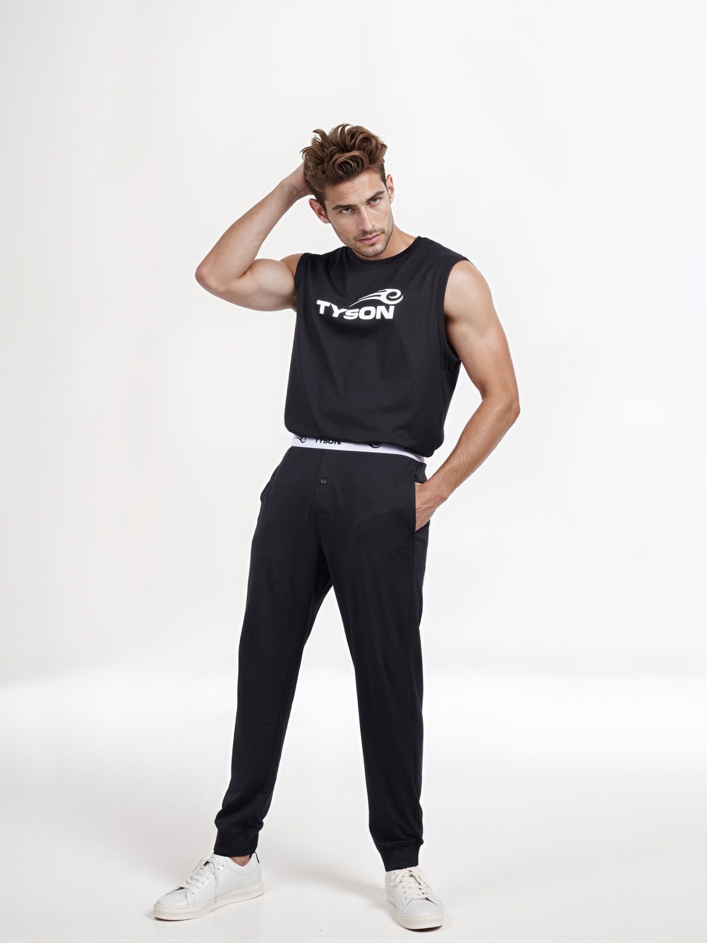 Celio Men Black Solid Regular Fit Cotton Tyson Trouser