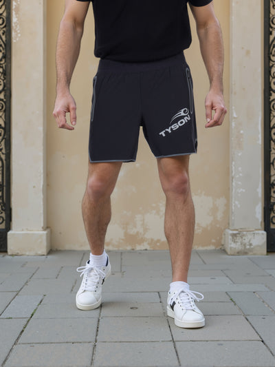 Celio* Men Black Printed Regular Fit Polyester Tyson Shorts