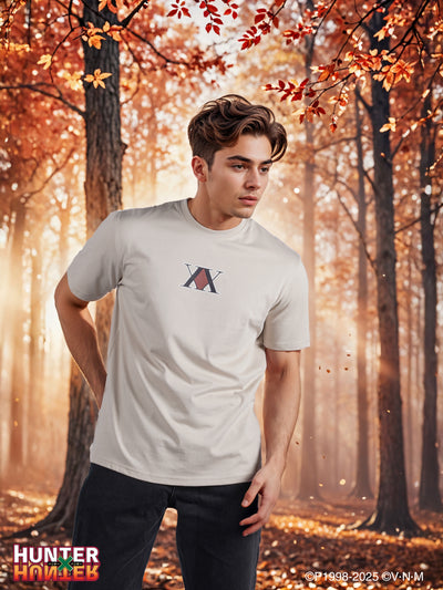 Celio* Hunter Beige Printed Cotton T-Shirt