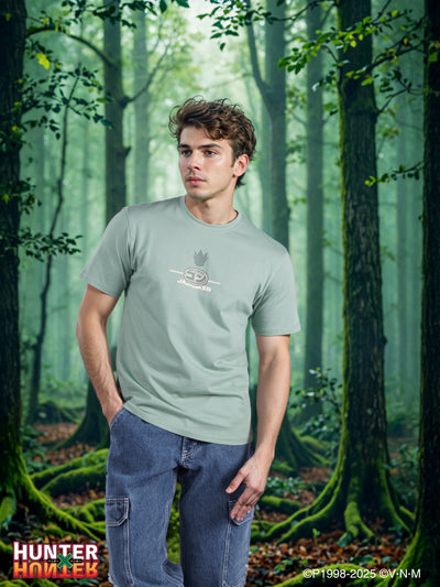 Celio* Hunter Green Printed Cotton T-Shirt