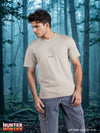 Celio* Hunter Beige Printed Cotton T-Shirt