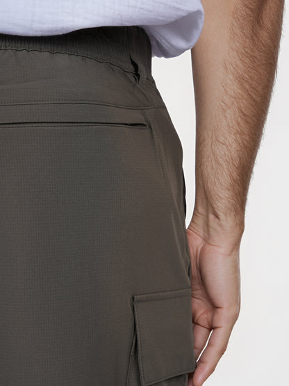 Celio* Chamonix Printed Cotton Regular Fit Olive Cargo