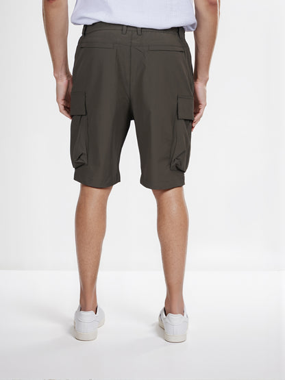 Celio* Chamonix Printed Cotton Regular Fit Olive Cargo