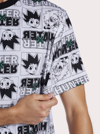 Celio* Men Blue Printed Loose Fit Hunter Trouser