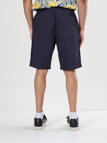 Celio* Cotton Regular Fit Navy Blue Bermuda