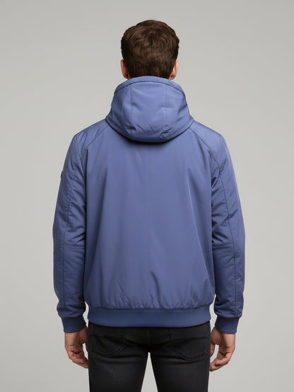 Celio* Men Blue Solid Regular Fit Polyester Jackets