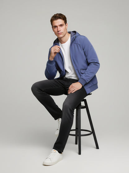 Celio* Men Blue Solid Regular Fit Polyester Jackets