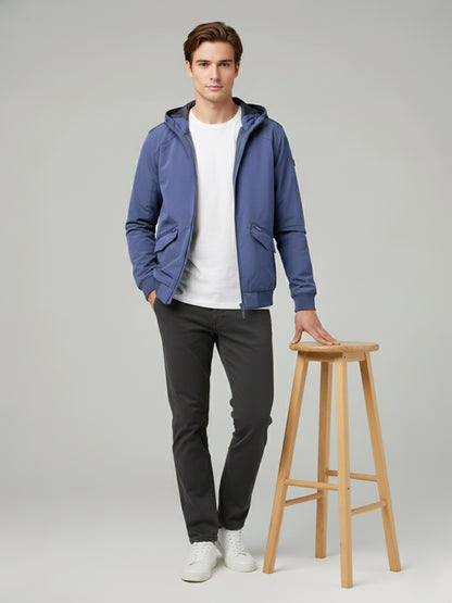 Celio* Men Blue Solid Regular Fit Polyester Jackets