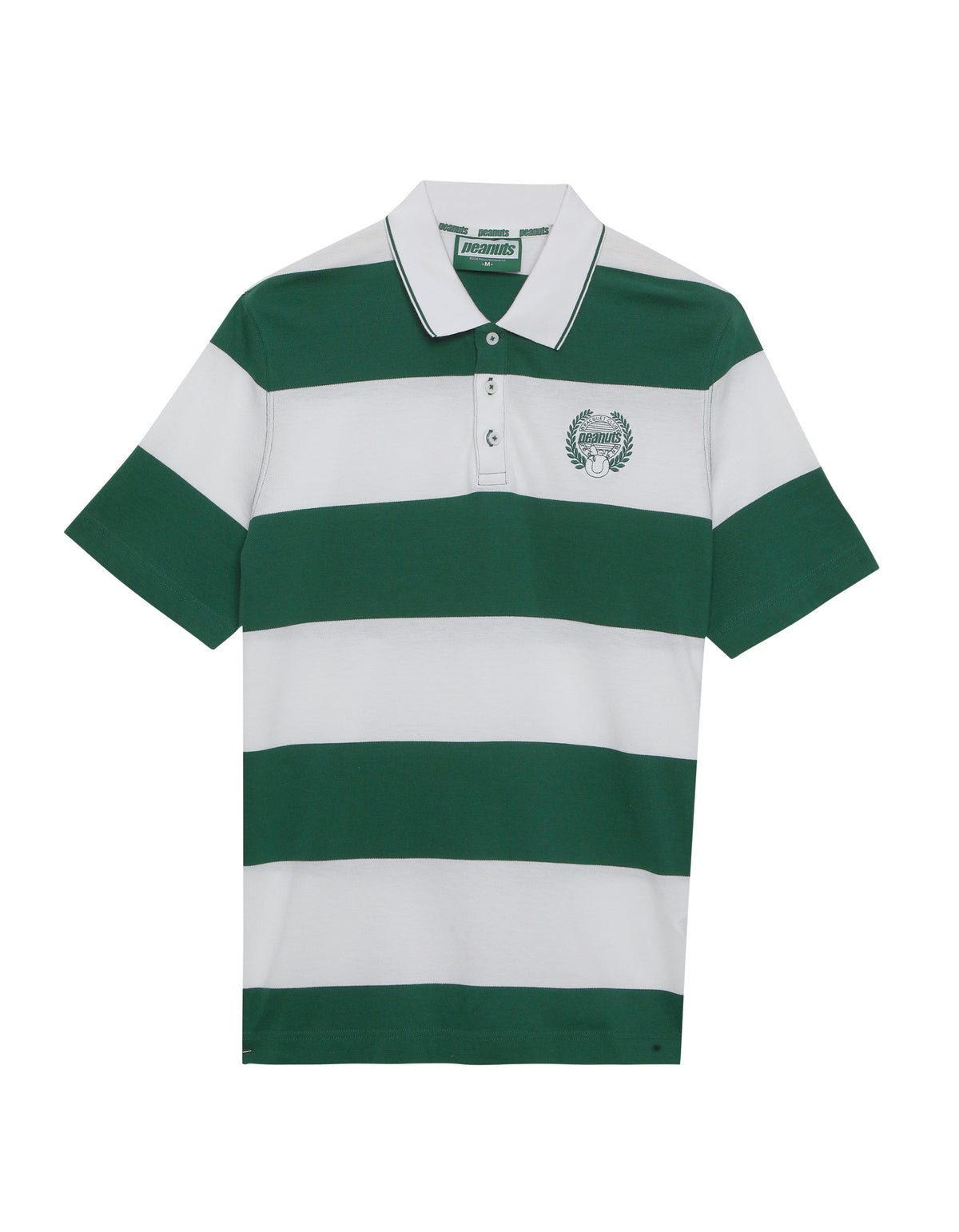 Peanuts Regular Fit 100% Cotton Solid Polo Collar Tshirts - White