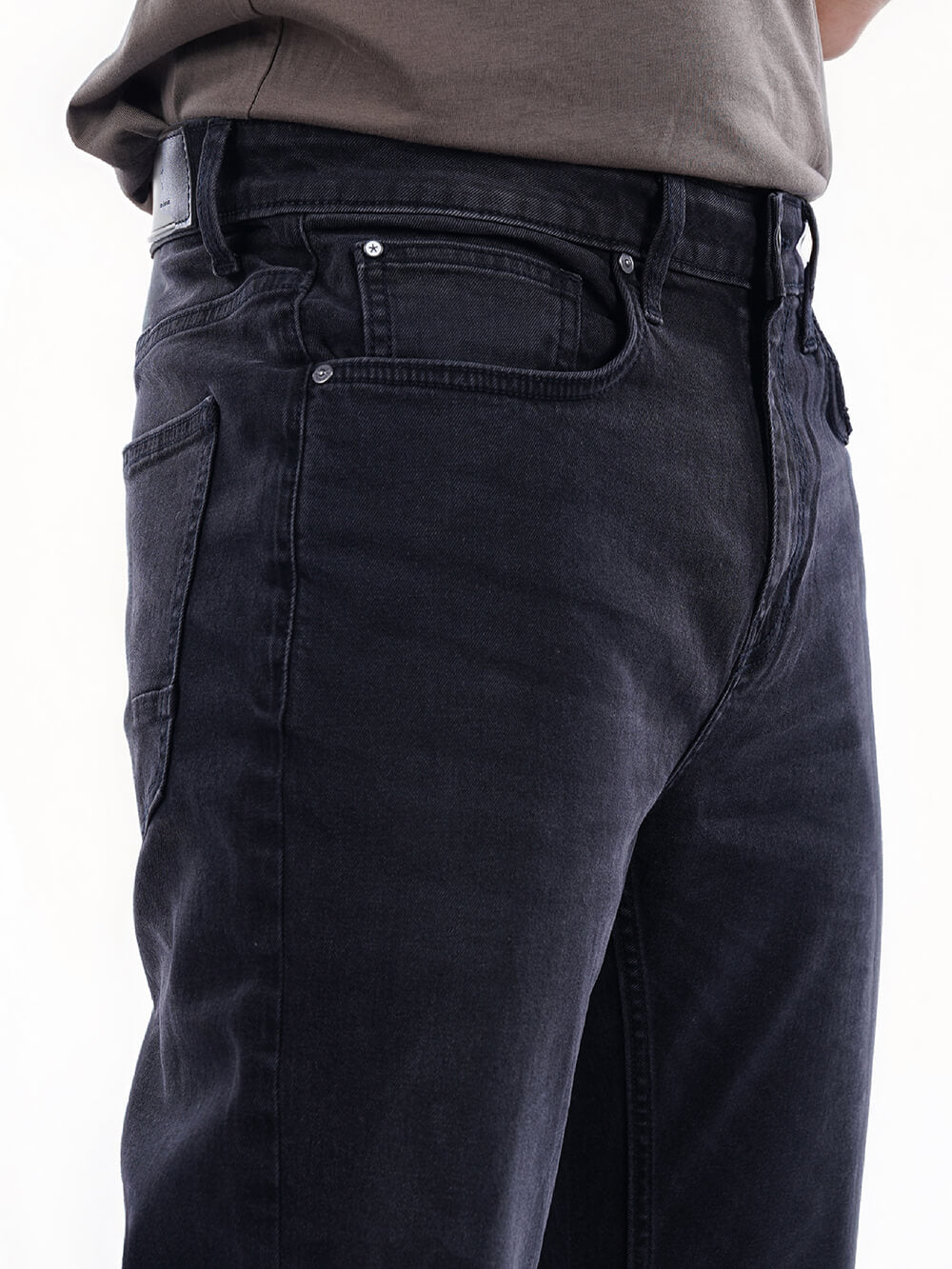 Celio* Cotton-Blend Bootcut Fit Black Jean