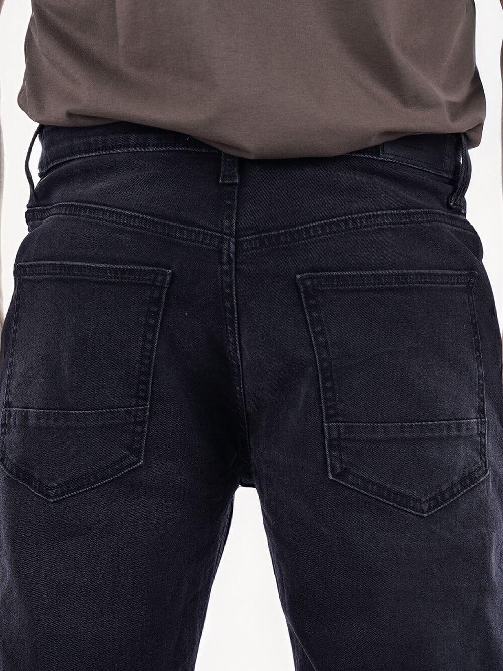 Celio* Cotton-Blend Bootcut Fit Black Jean