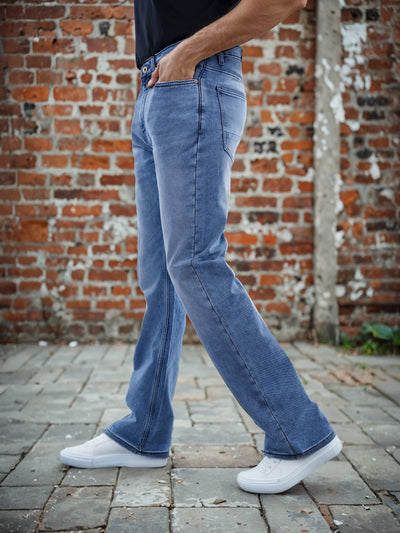 Celio* Poly-Cotton Bootcut Blue Jean