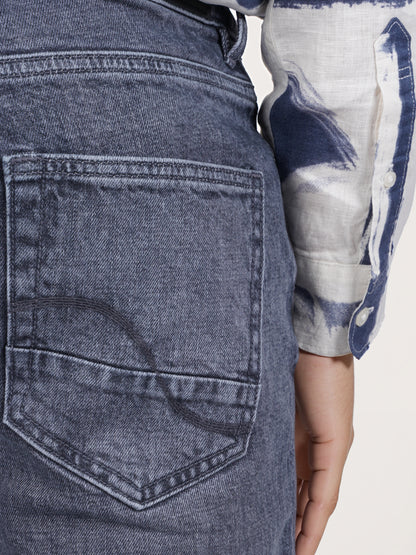 Celio* Cotton Straight Fit Grey Jean