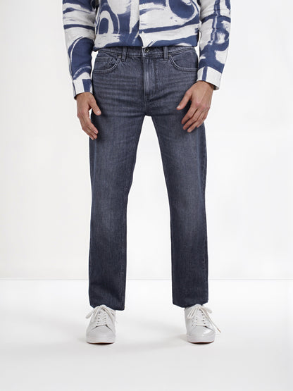 Celio* Cotton Straight Fit Grey Jean