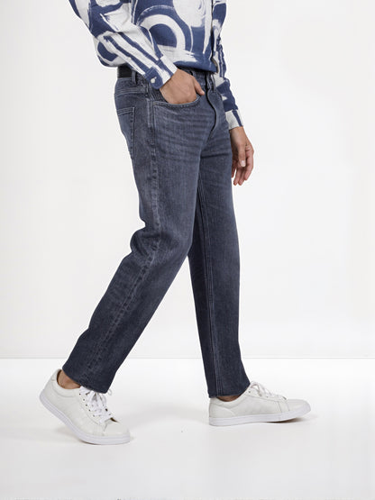 Celio* Cotton Straight Fit Grey Jean