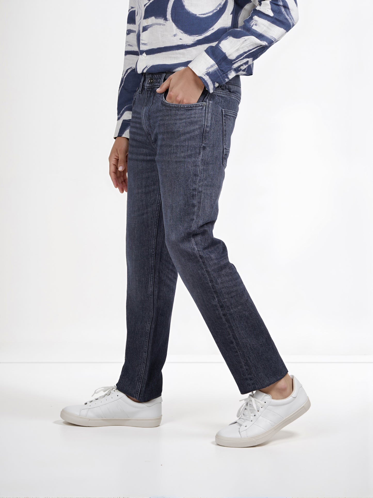 Celio* Cotton Straight Fit Grey Jean