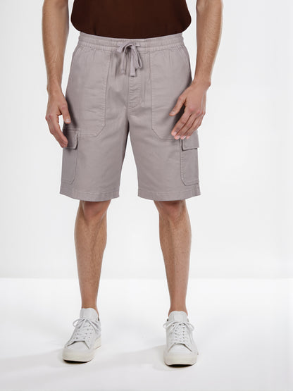 Celio* Cotton Straight Fit Beige Cargo