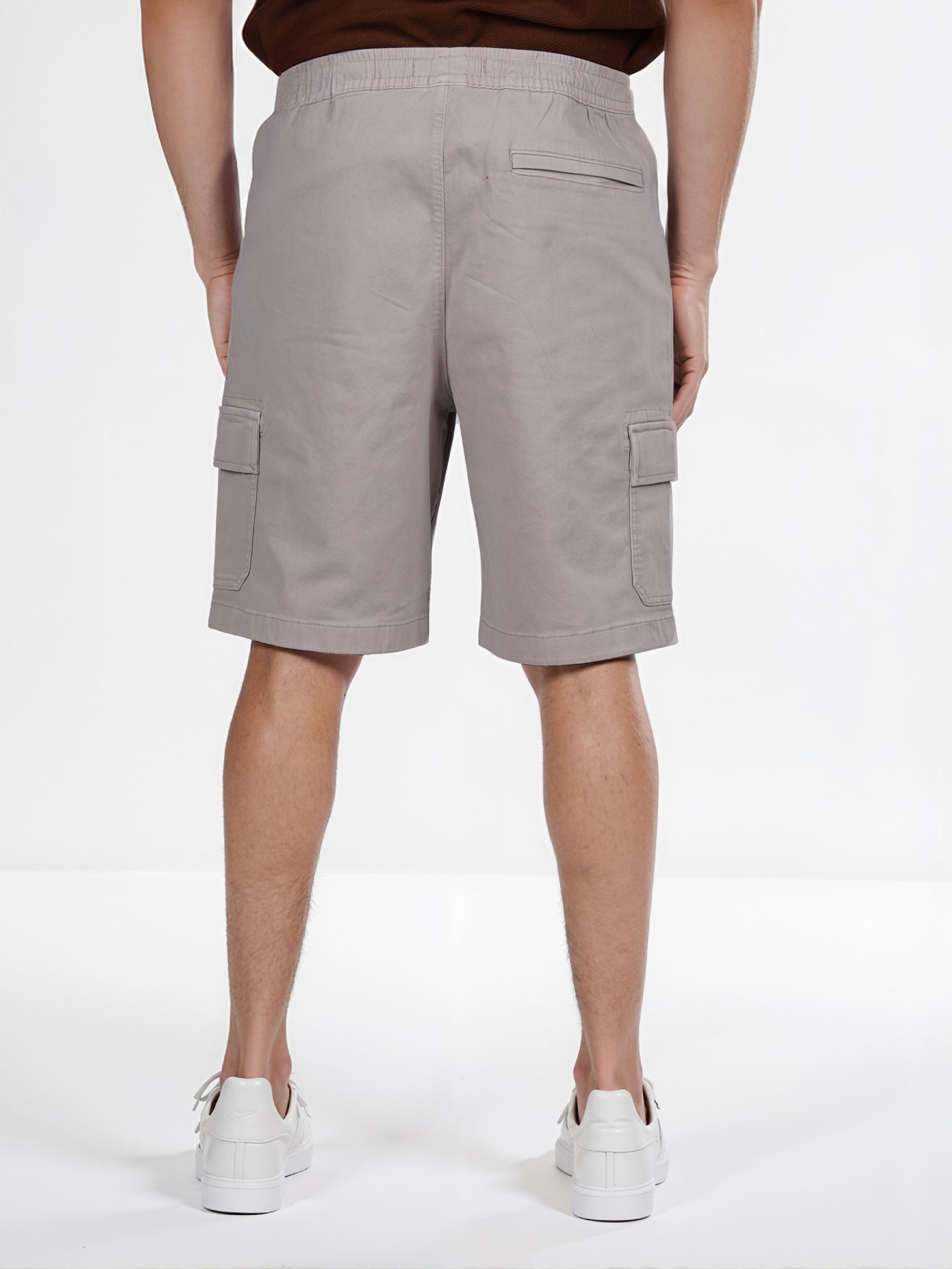 Celio* Cotton Straight Fit Beige Cargo