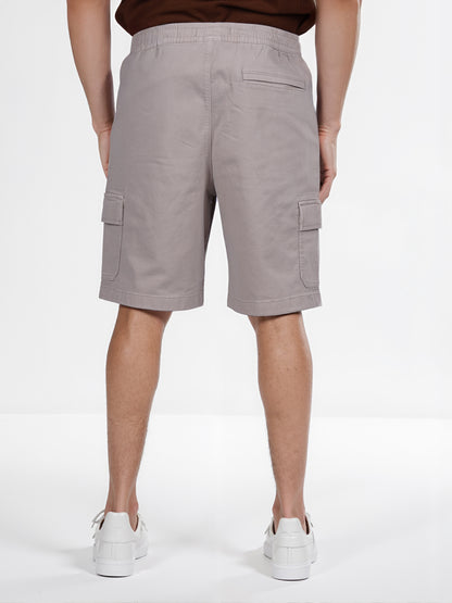 Celio* Cotton Straight Fit Beige Cargo