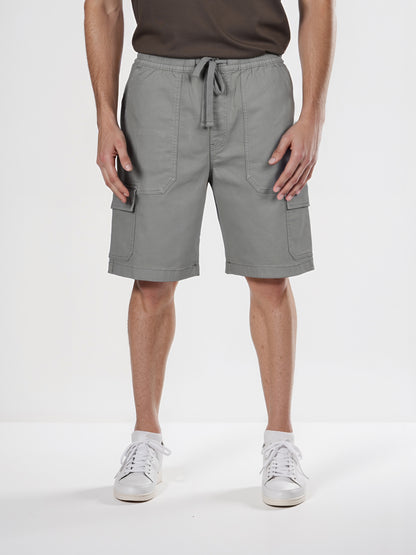 Celio* Cotton Straight Fit Olive Cargo