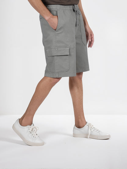 Celio* Cotton Straight Fit Olive Cargo