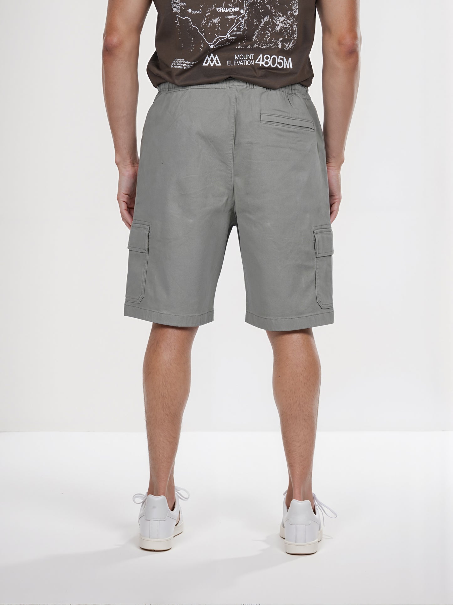 Celio* Cotton Straight Fit Olive Cargo