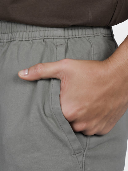 Celio* Cotton Straight Fit Olive Cargo