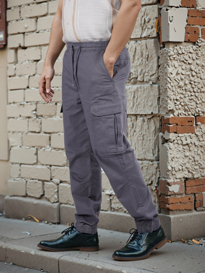 Celio* Cotton Slim Fit Grey Cargo