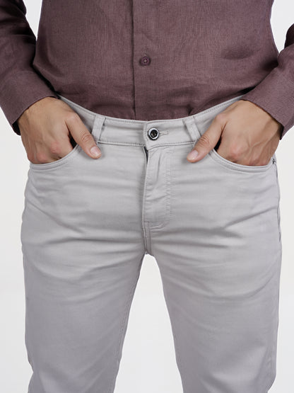 Celio* Poly-Cotton Slim Fit Grey Jean