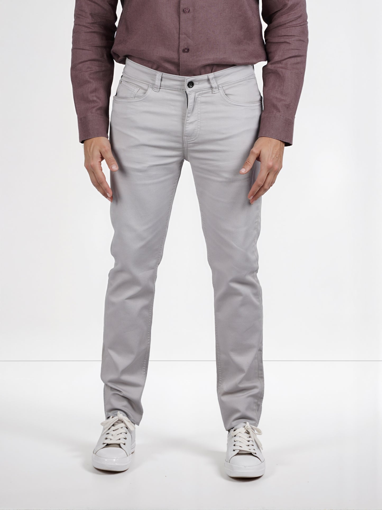 Celio* Poly-Cotton Slim Fit Grey Jean