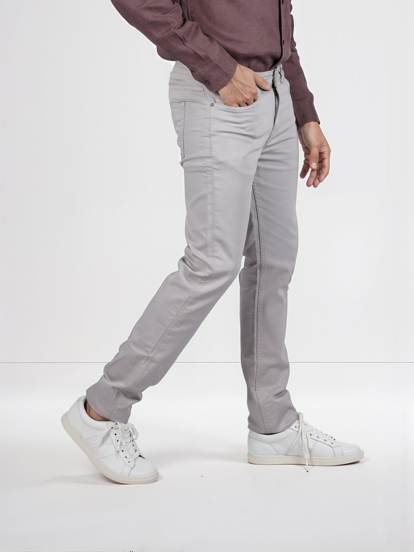 Celio* Poly-Cotton Slim Fit Grey Jean