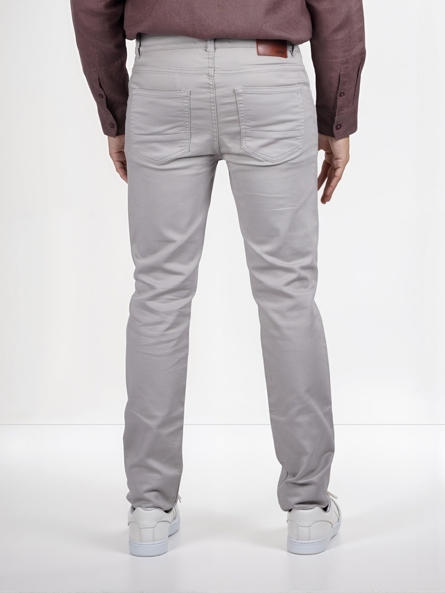 Celio* Poly-Cotton Slim Fit Grey Jean