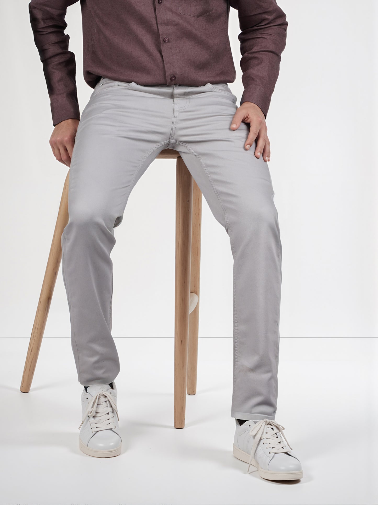 Celio* Poly-Cotton Slim Fit Grey Jean