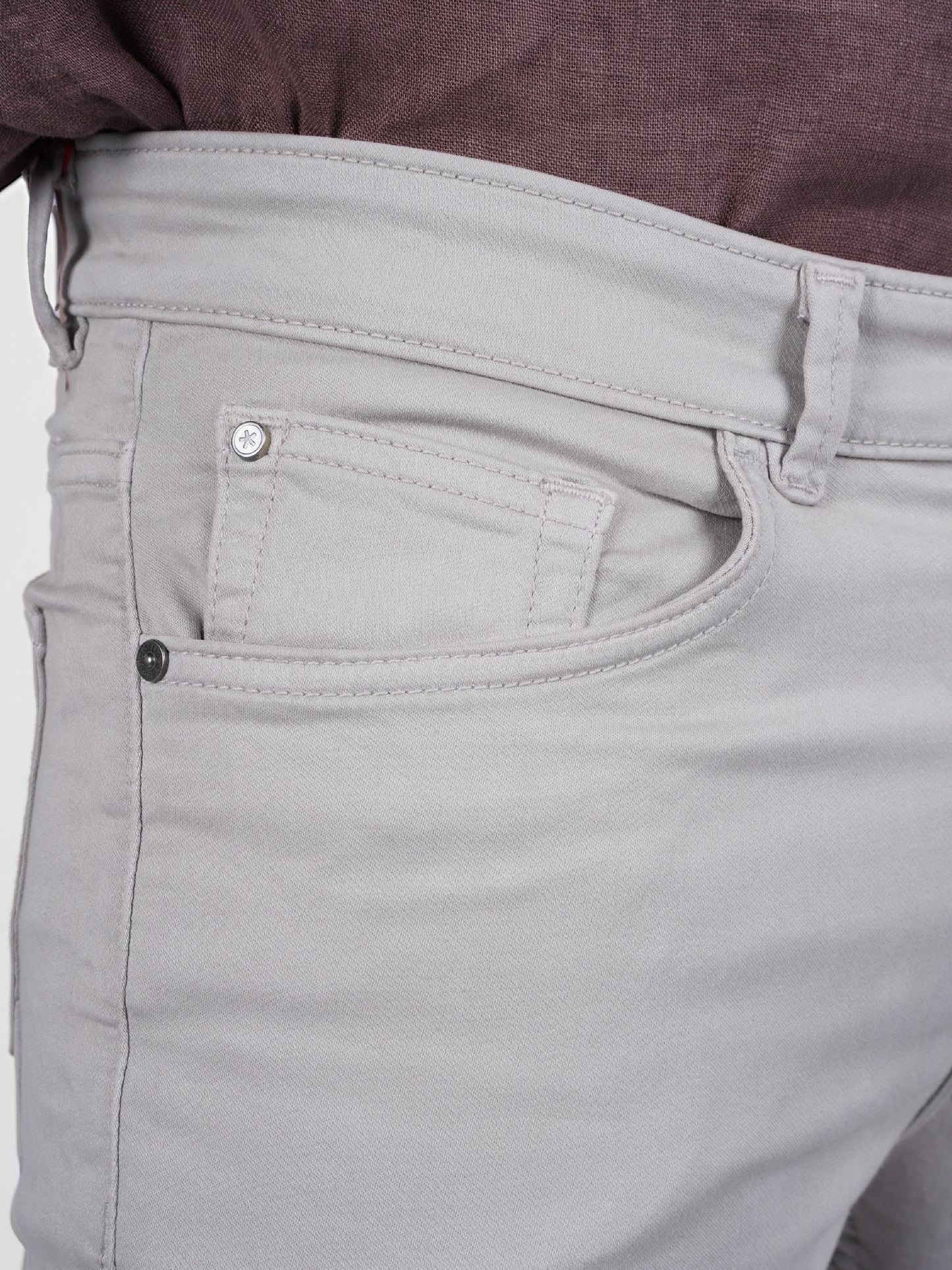Celio* Poly-Cotton Slim Fit Grey Jean