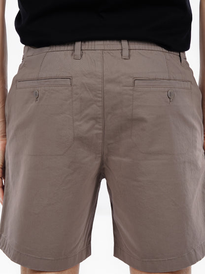 Celio* Cotton Regular Fit Beige Bermuda