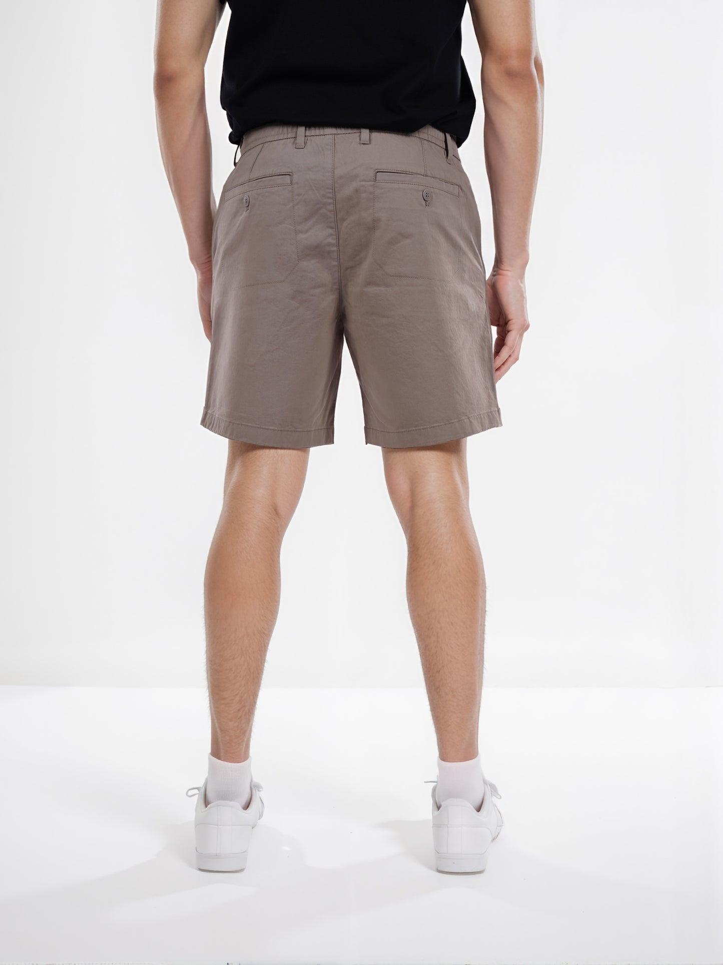 Celio* Cotton Regular Fit Beige Bermuda