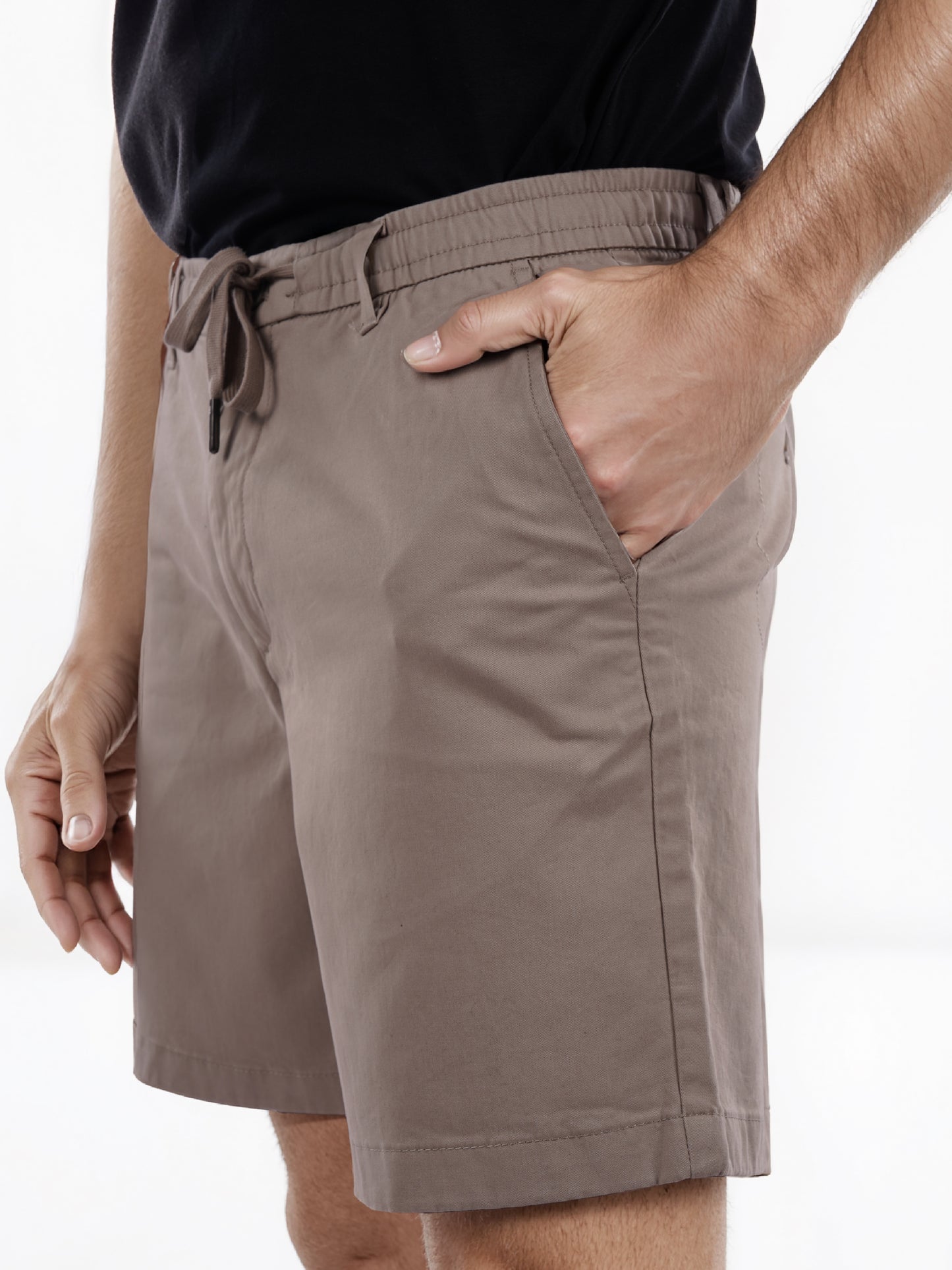 Celio* Cotton Regular Fit Beige Bermuda