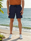 Celio* Cotton Regular Fit Navy Blue Bermuda