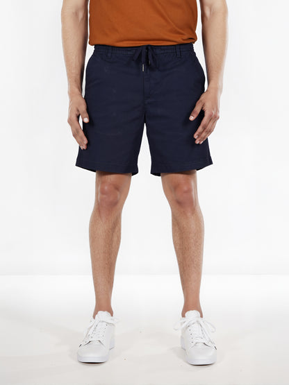 Celio* Cotton Regular Fit Navy Blue Bermuda